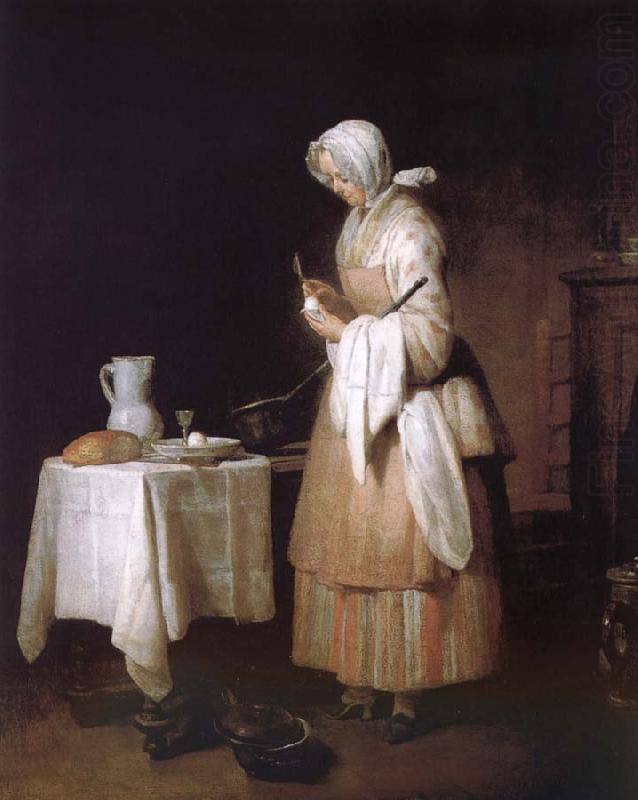 Jean Baptiste Simeon Chardin To the recovery nurses eating food sick china oil painting image